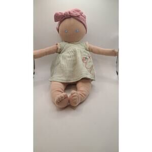 Tikiri Toys Bonikka Baby Kaia Doll Organic 100% Cotton OE100 Certified (Green)